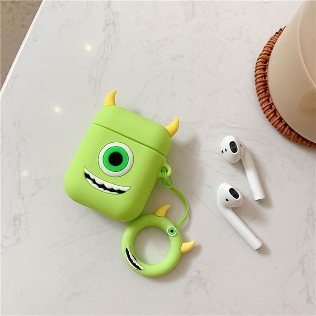 Monsters Inc Mike Wizowski AirPods Case Shock Proof Cover