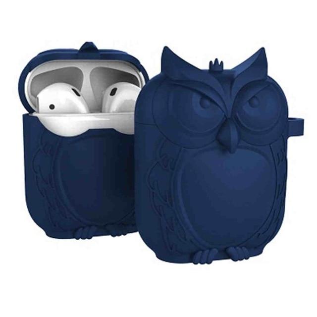 Navy Owl AirPods Case Shock Proof Cover