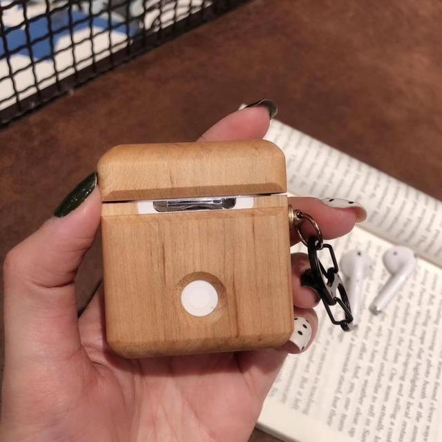 Ash Wood AirPods Case Shock Proof Cover