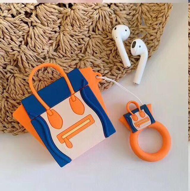 Orange and Blue Handbag Premium AirPods Case Shock Proof Cover