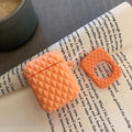 Orange Textured AirPod Case Shock Proof Cover