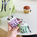 Panda BubbleTea Premium AirPods Case Shock Proof Cover