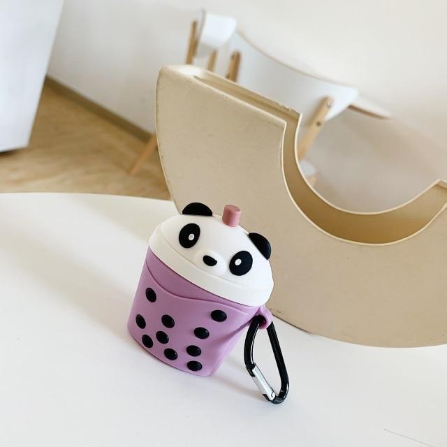 Panda BubbleTea Premium AirPods Case Shock Proof Cover