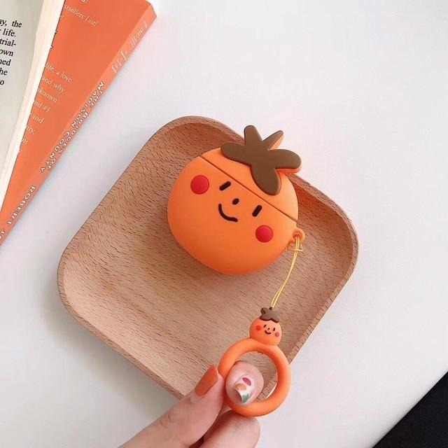 Peach Premium AirPods Case Shock Proof Cover