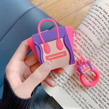 Pink and Blue Handbag Premium AirPods Case Shock Proof Cover