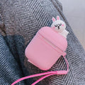 Pink Baby Bunny AirPods Case Shock Proof Cover