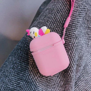 Pink Baby Duck AirPods Case Shock Proof Cover