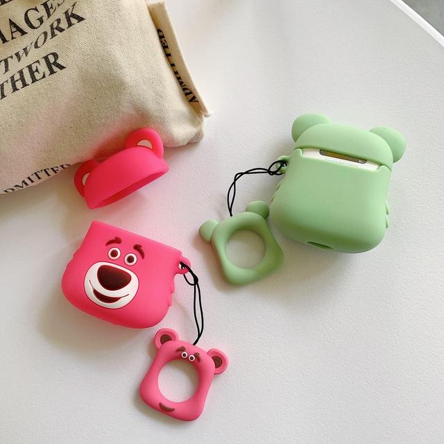 Pink Bear Premium AirPods Case Shock Proof Cover