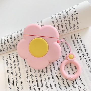 Pink Flower Premium AirPods Case Shock Proof Cover