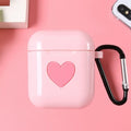 Pink Heart AirPods Case Shock Proof Cover