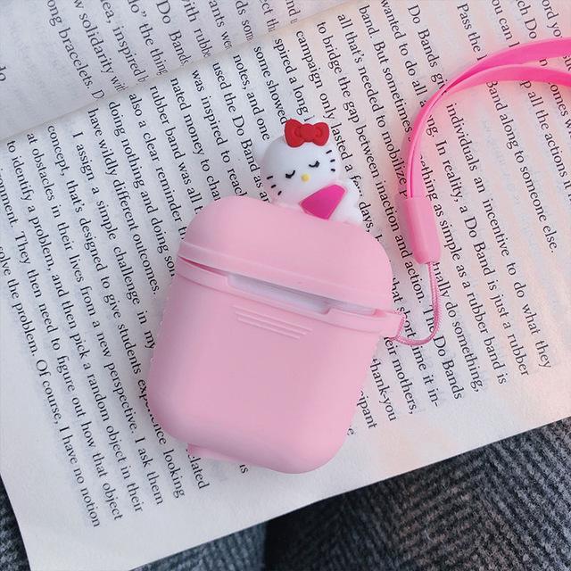 Pink Kitten AirPods Case Shock Proof Cover