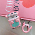 Pink Lilo and Stitch Premium AirPods Case Shock Proof Cover