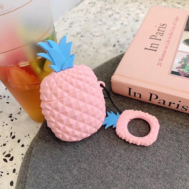 Pink Pineapple Premium AirPods Case Shock Proof Cover