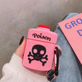 Pink Poison Bottle Premium AirPods Case Shock Proof Cover