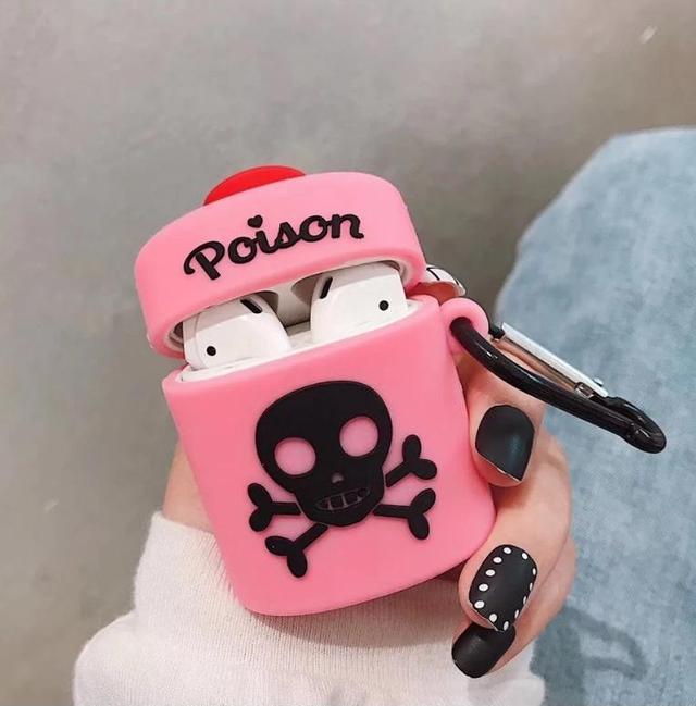 Pink Poison Bottle Premium AirPods Case Shock Proof Cover