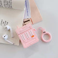 Pink Retro Cell Phone AirPods Case Shock Proof Cover