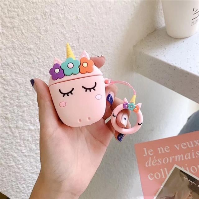 Pink Unicorn Premium AirPods Case Shock Proof Cover
