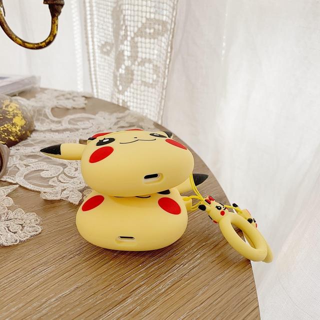 Pokemon Pikachu Pink Hat Premium AirPods Case Shock Proof Cover