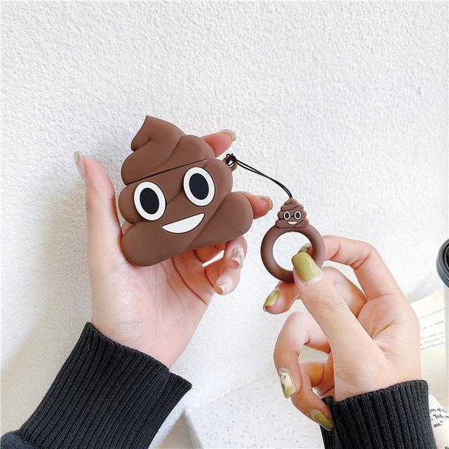 Poop Emoji Premium AirPods Case Shock Proof Cover