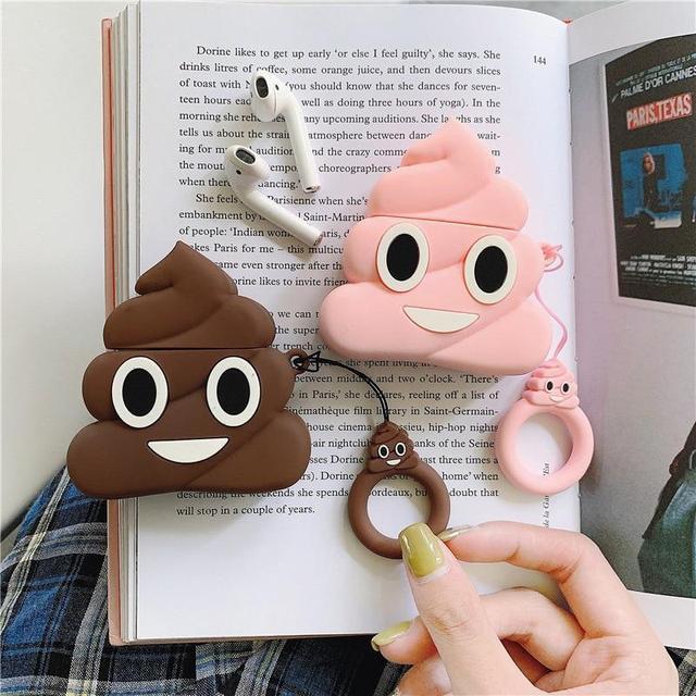 Poop Emoji Premium AirPods Case Shock Proof Cover