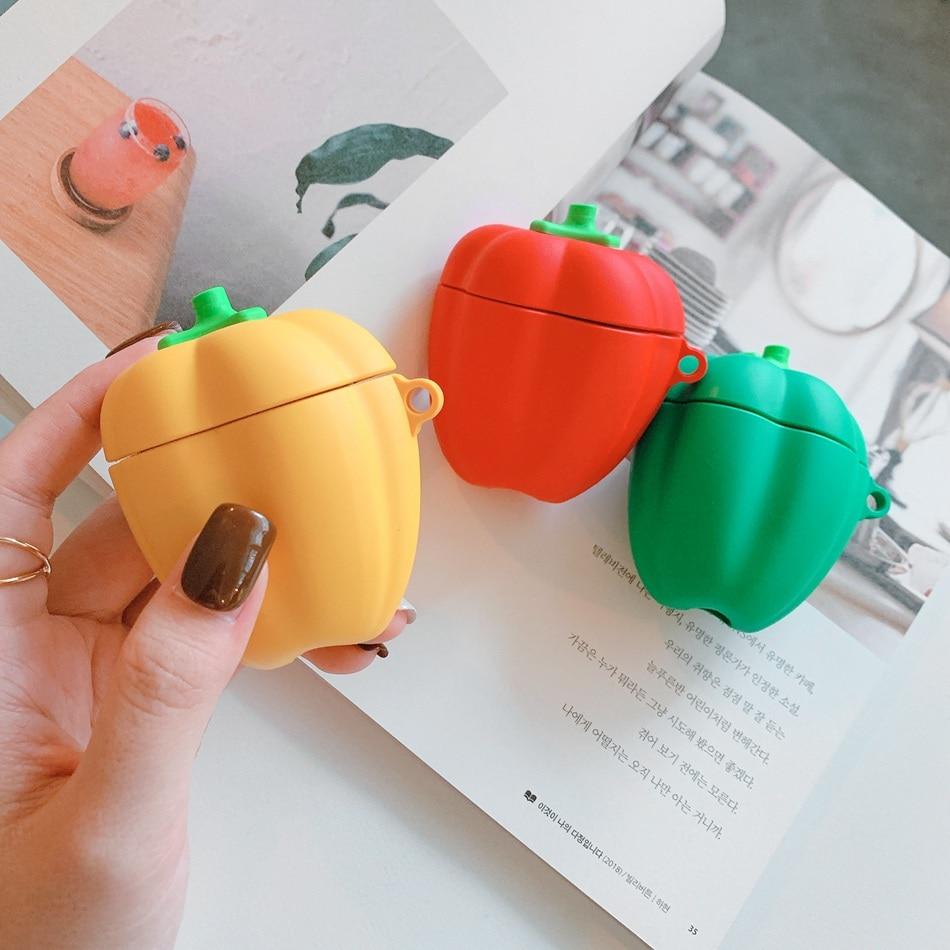 Yellow Bell Pepper Premium AirPods Case Shock Proof Cover