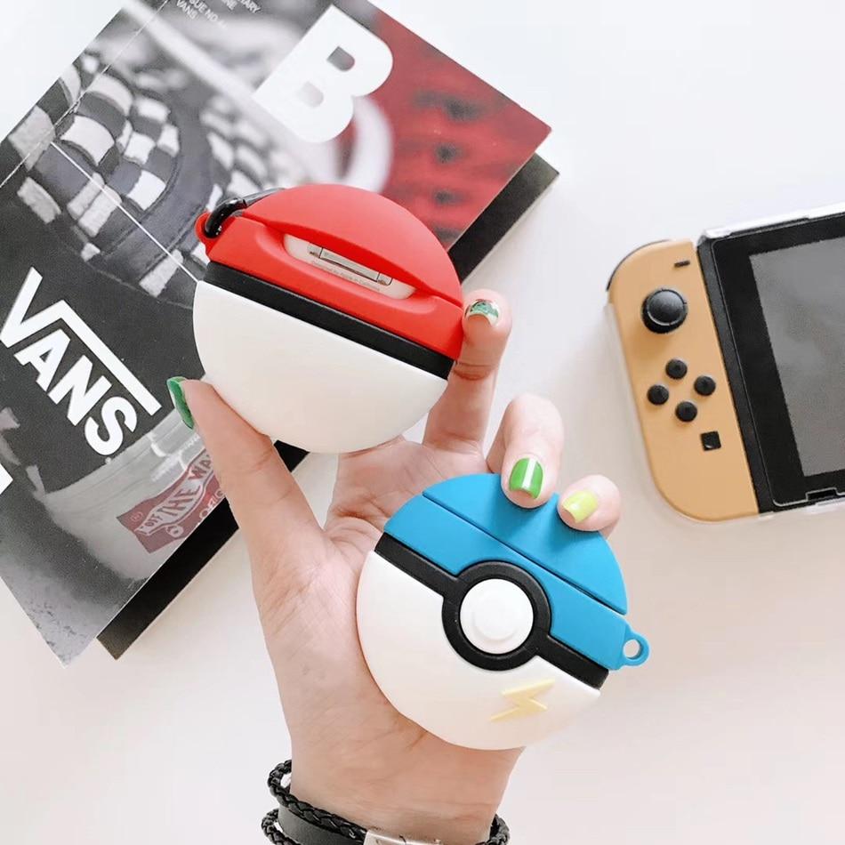 Pokemon 'Blue Pokeball' Premium AirPods Case Shock Proof Cover