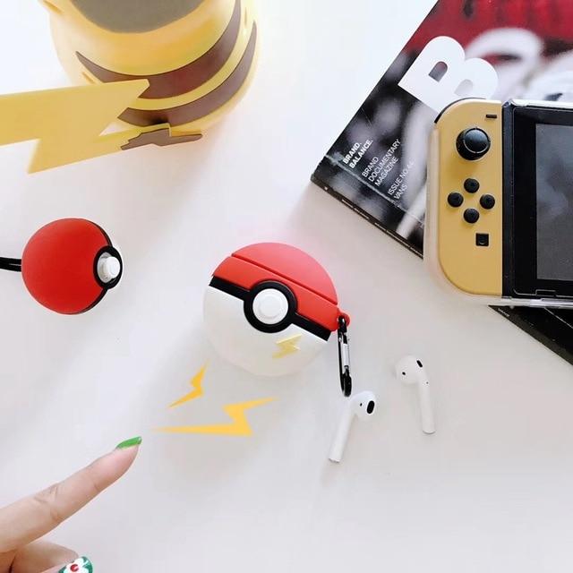 Pokemon 'Pikachu Pokeball' Premium AirPods Case Shock Proof Cover