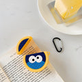 Round Cookie Monster Premium AirPods Case Shock Proof Cover