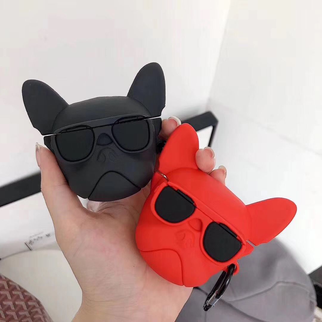 Bulldog 'Red' Premium AirPods Case Shock Proof Cover