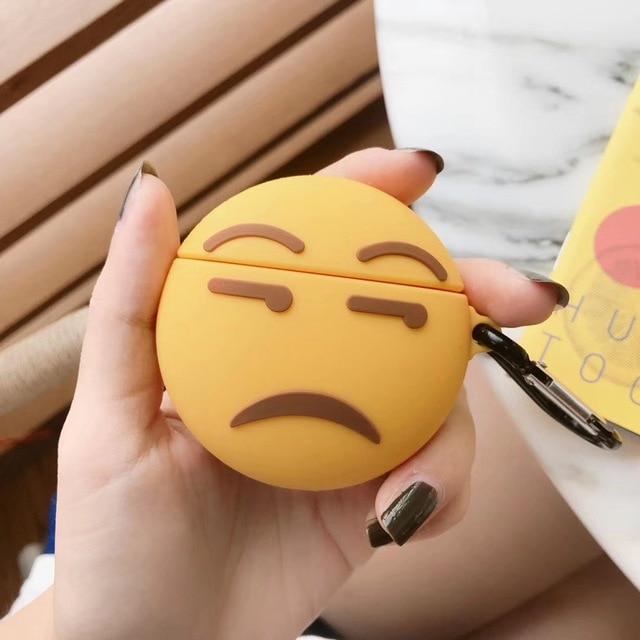 Side Eye Emoji Premium AirPods Case Shock Proof Cover