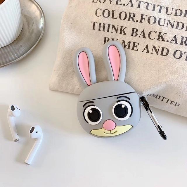 Wide Eyed Bunny Premium AirPods Case Shock Proof Cover