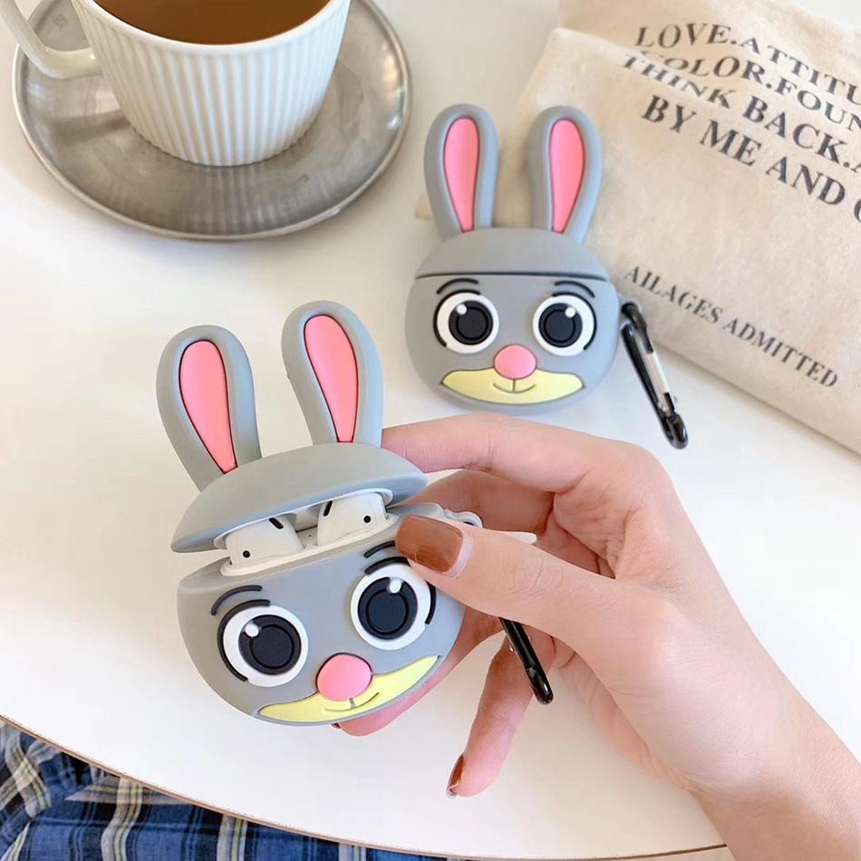 Wide Eyed Bunny Premium AirPods Case Shock Proof Cover