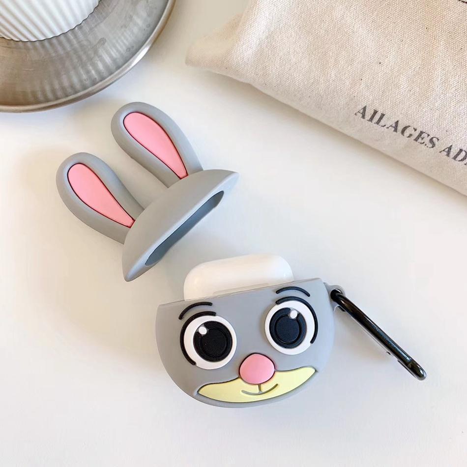 Wide Eyed Bunny Premium AirPods Case Shock Proof Cover