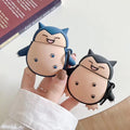 Happy Snorlax 'Black' Premium AirPods Case Shock Proof Cover