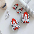 Cute Rocket Ship Premium AirPods Case Shock Proof Cover