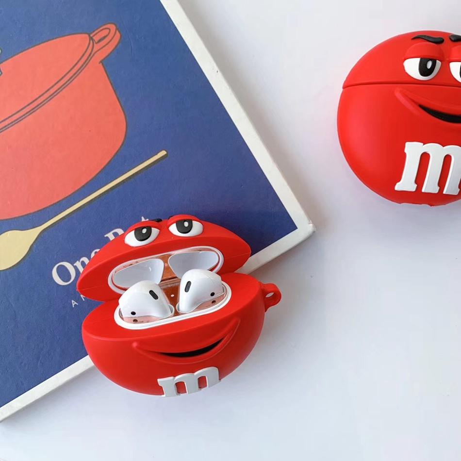 M&M's 'Smiling Red' Premium AirPods Case Shock Proof Cover