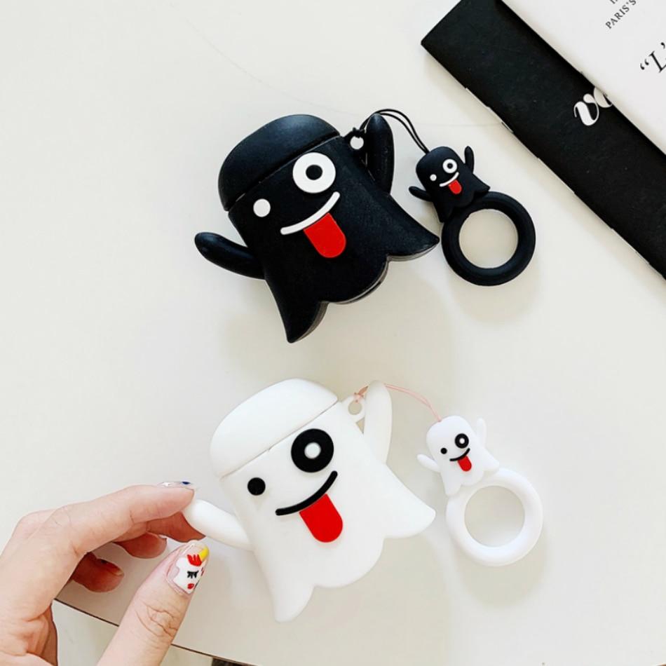 Cute Ghost 'White' Premium AirPods Case Shock Proof Cover