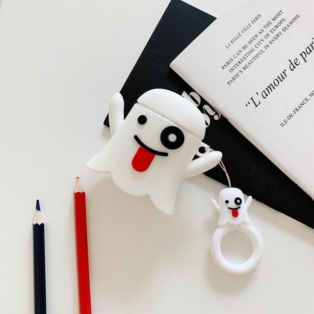 Cute Ghost 'White' Premium AirPods Case Shock Proof Cover