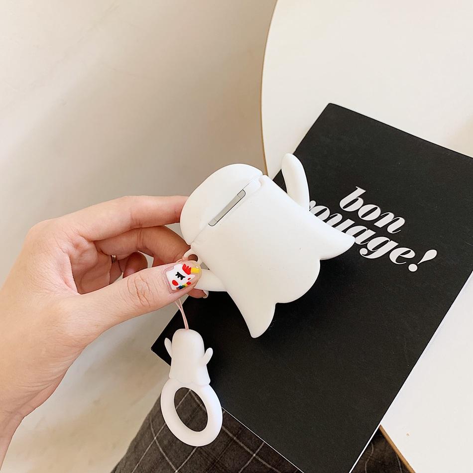 Cute Ghost 'White' Premium AirPods Case Shock Proof Cover