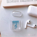 Blue G Clef Clear AirPods Case Shock Proof Cover