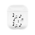 Floating Notes Clear AirPods Case Shock Proof Cover