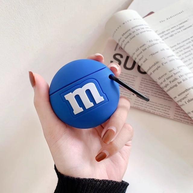 M&M's 'Blue' Premium AirPods Case Shock Proof Cover