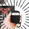 Cute Black Skull Premium AirPods Case Shock Proof Cover