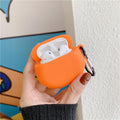 Candy Color Oval Airpods Case Shock Proof Cover