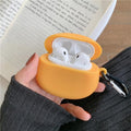 Candy Color Oval Airpods Case Shock Proof Cover