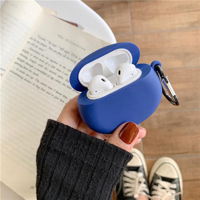 Candy Color Oval Airpods Case Shock Proof Cover