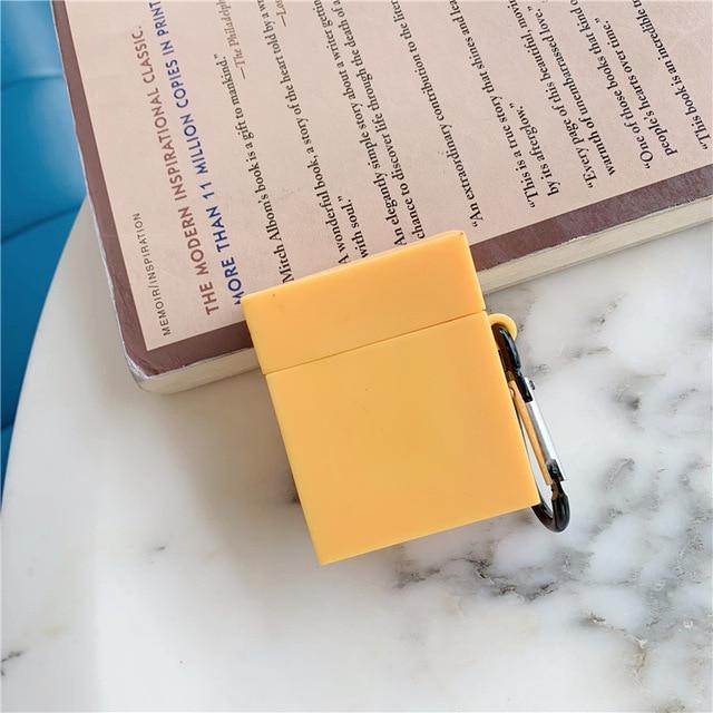 Candy Color Rectangular Airpods Case Shock Proof Cover