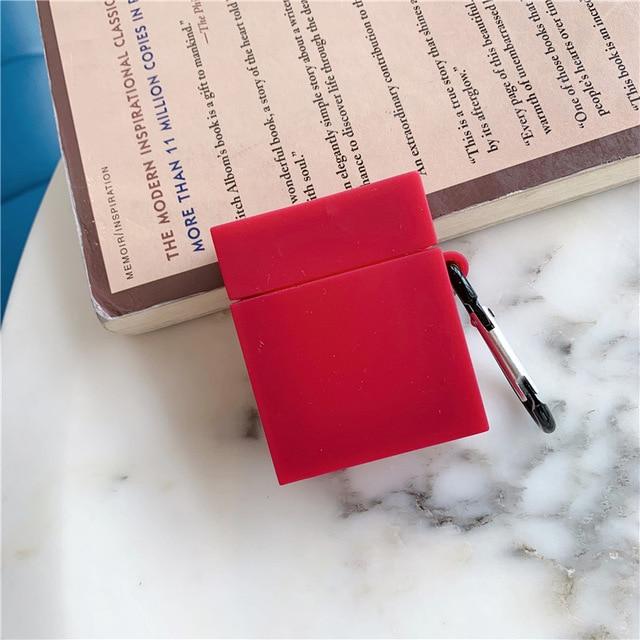 Candy Color Rectangular Airpods Case Shock Proof Cover