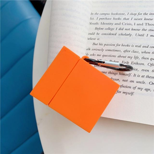 Candy Color Rectangular Airpods Case Shock Proof Cover
