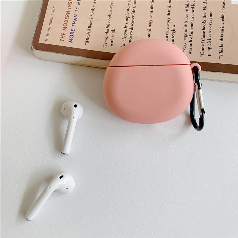 Candy Color Oval Airpods Case Shock Proof Cover